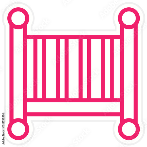 Vector Design Crib Icon Style