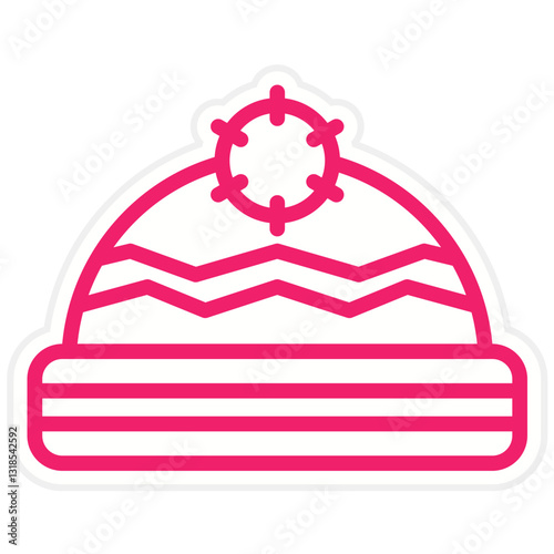 Vector Design Winter Hat Icon Style