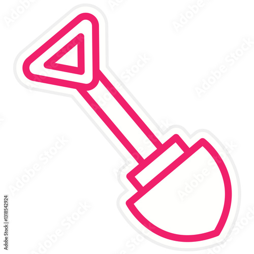 Vector Design Shovel Icon Style