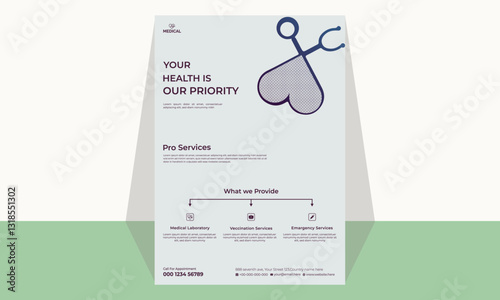 Professional Medical Brochure – Healthcare Flyer Template & Customizable Medical Flyer Template for Healthcare Marketing