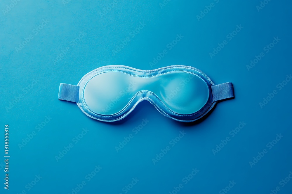 Fototapeta premium Stylish Blue Eye Mask for Restful Sleep