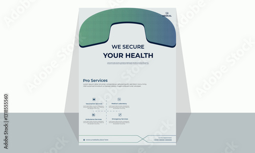 Professional Healthcare Flyer Template – Clean & Modern Design & Modern Medical Flyer Template for Professional Healthcare Services