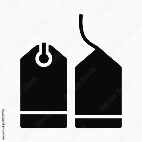 minimal hang badge icon duo vector modern label emblem design
