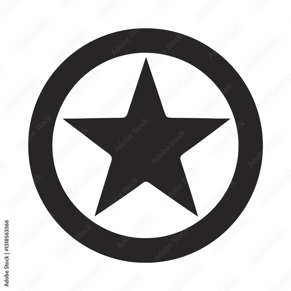 star icon in circle, minimalist black five-pointed star symbol for apps and websites
star icon in circle, minimalist black five-pointed star symbol for apps and websites