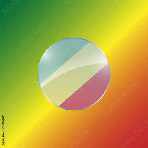 Congo flags design vector illustration graphic of glossy buttons with identification pin vector illustration