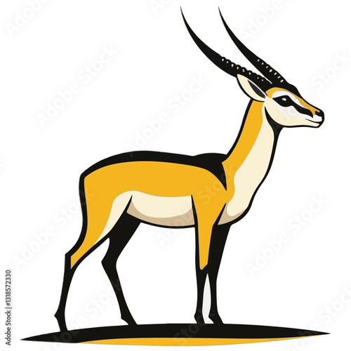 Springbok cartoon vector illustration 