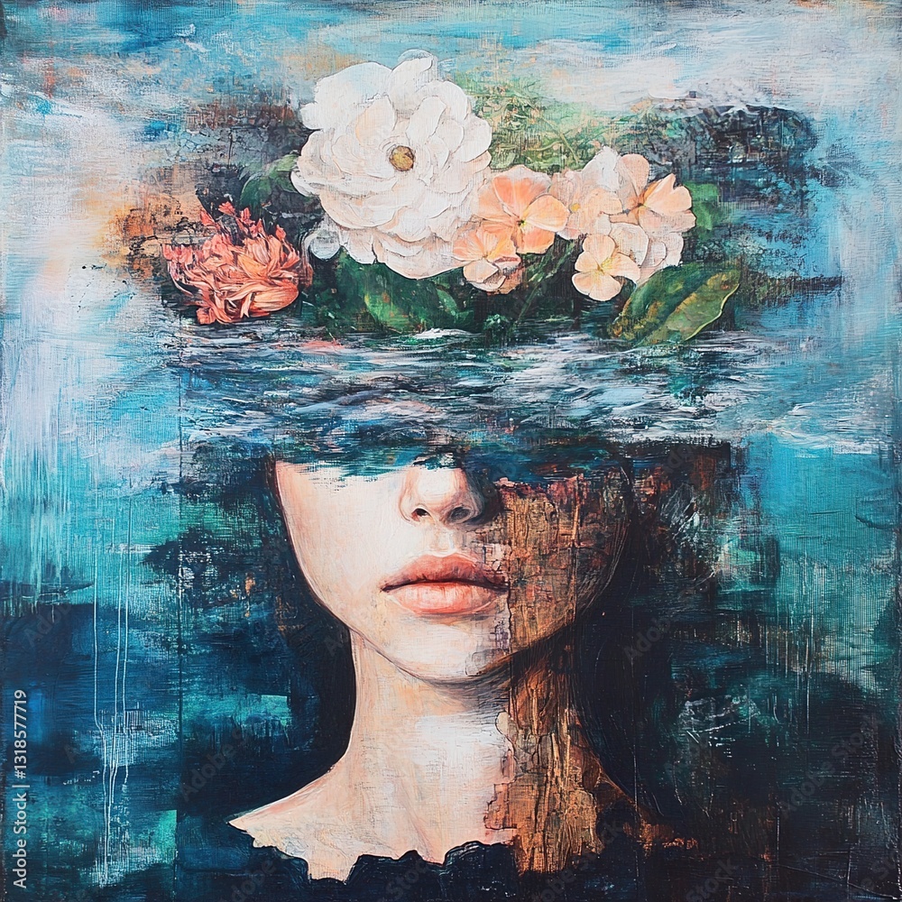 Hidden Emotions: A Surreal Ocean Dream