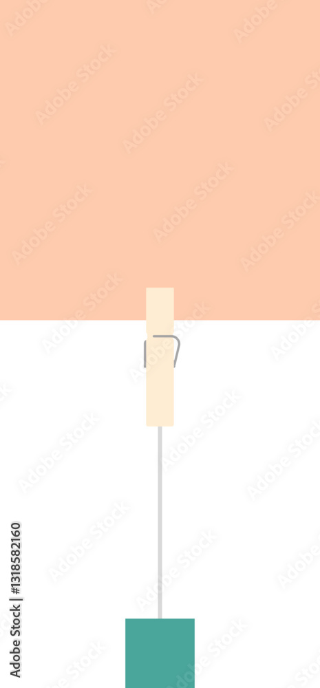Illustration of a memo clip holder. with blank paper. Illustration of a memo clip holder. with blank paper.