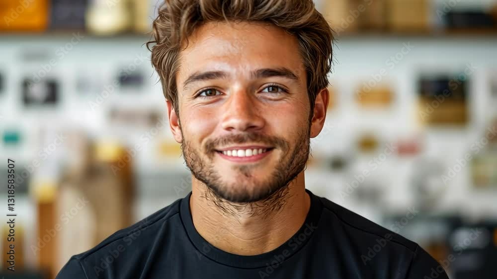 Portrait of a Smiling Young Man Portrait of a Smiling Young Man