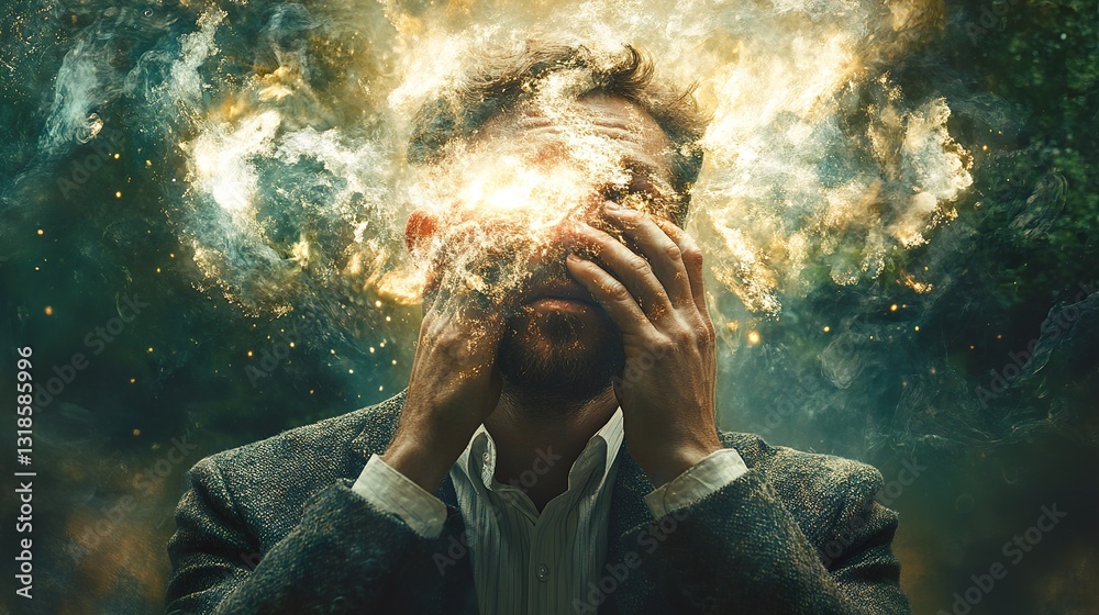 Surreal Mind: A Cosmic Exploration of Human Emotion