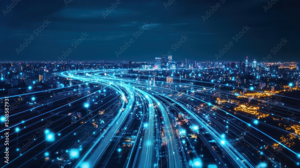 Fototapeta premium Smart City Network