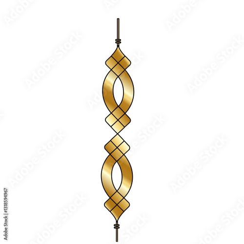 Set with gold extruded embossed patterns.