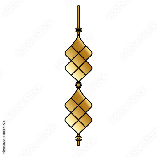 Set with gold extruded embossed patterns.