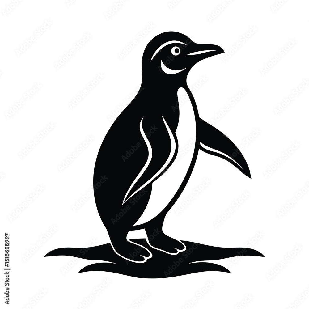 Obraz premium penguin vector illustration