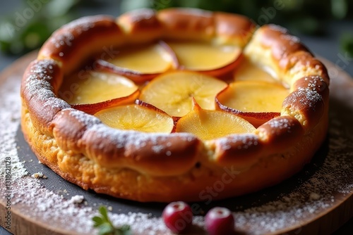 Deliciously Baked Pear Cake with Cherries