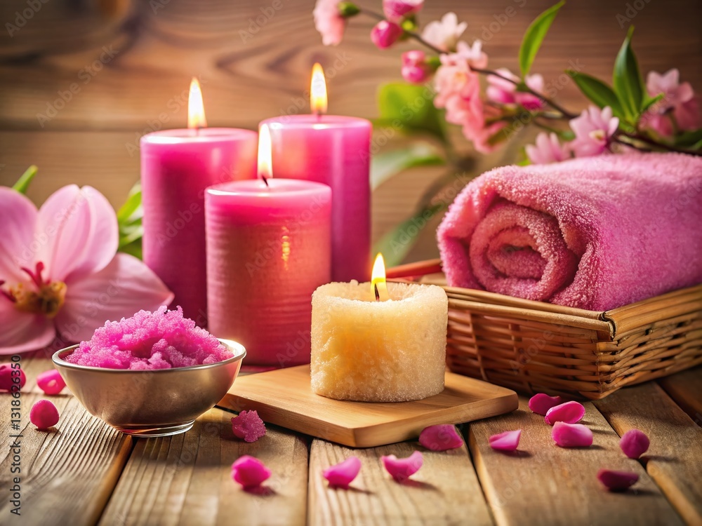 Smooth Skin After Waxing: Pink Hard Wax Depilation Treatment in a Modern Spa Setting Smooth Skin After Waxing: Pink Hard Wax Depilation Treatment in a Modern Spa Setting