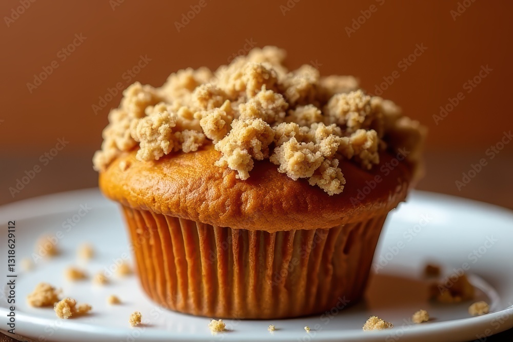 Mouthwatering Pumpkin Muffin Detail View Mouthwatering Pumpkin Muffin Detail View