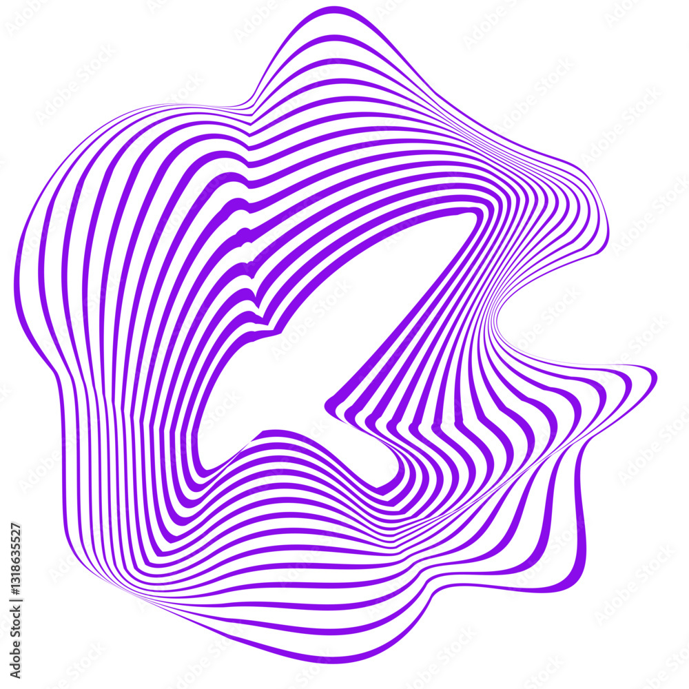 Obraz premium Abstract Contour Line elements 