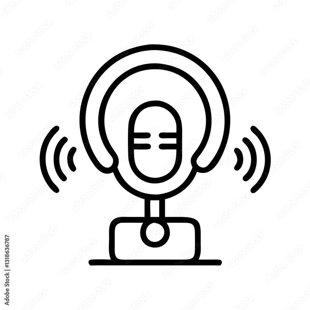 podcast episode icon, podcast episode line art - simple line art of podcast episode, perfect for podcast episode logos and icons podcast episode icon, podcast episode line art - simple line art of podcast episode, perfect for podcast episode logos and icons