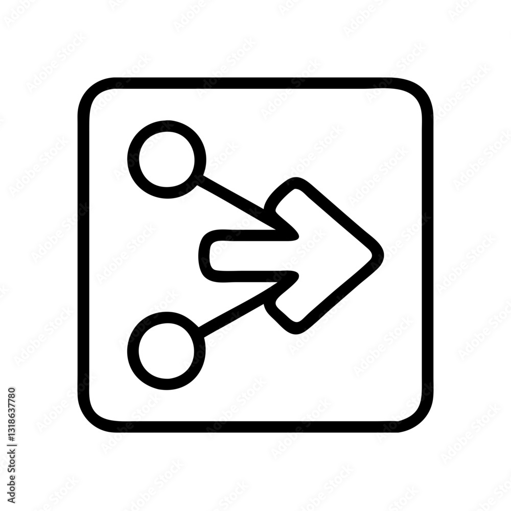 share icon, share line art - simple line art of share, perfect for share logos and icons