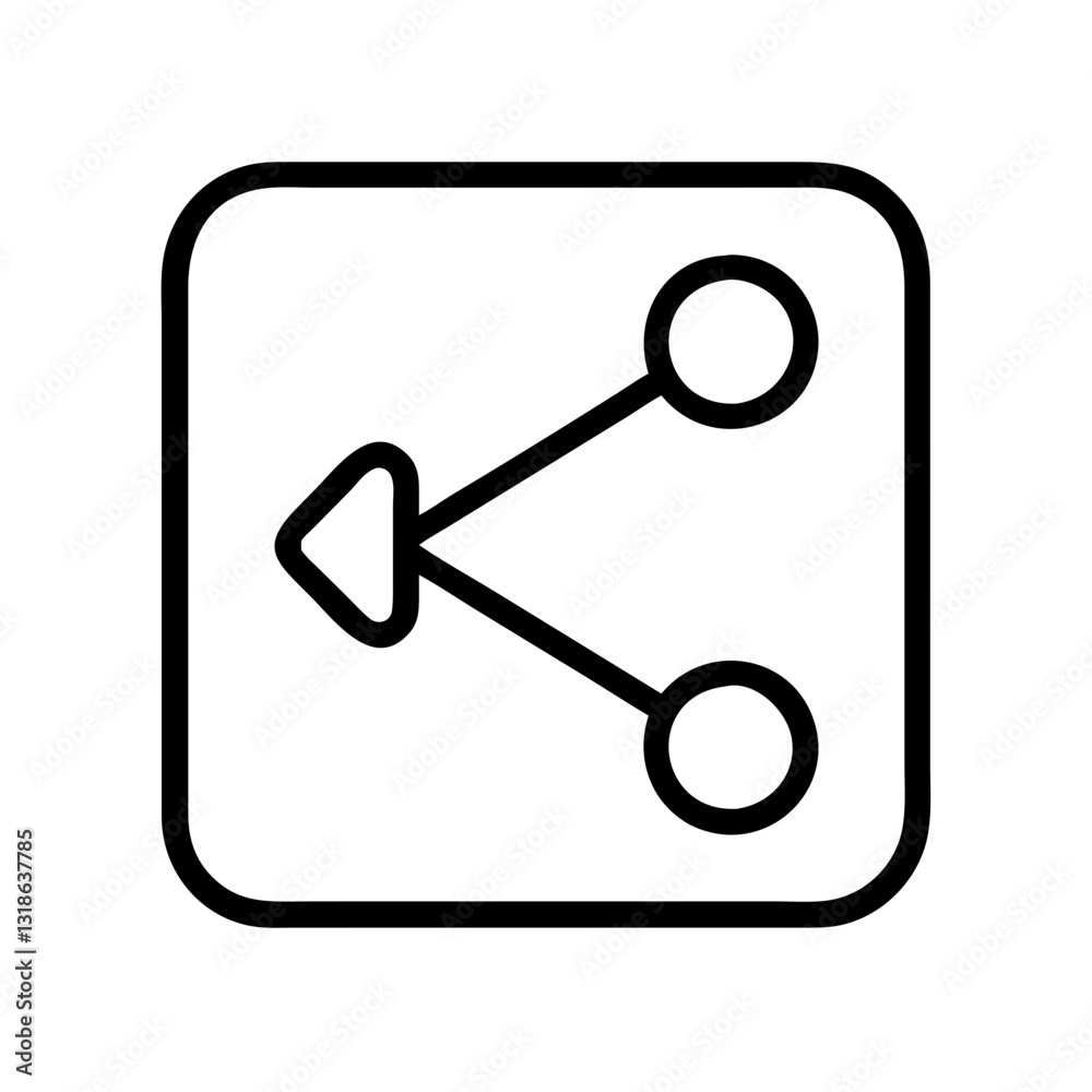 share icon, share line art - simple line art of share, perfect for share logos and icons share icon, share line art - simple line art of share, perfect for share logos and icons