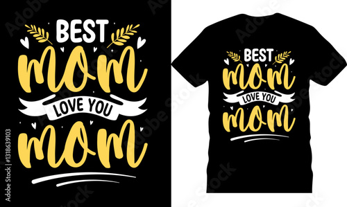 trendy mom typography t-shirt design