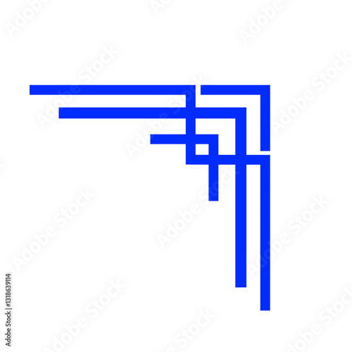 Decorative corners frames doodle set.