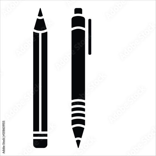 Pencil  Icon Element For Design
