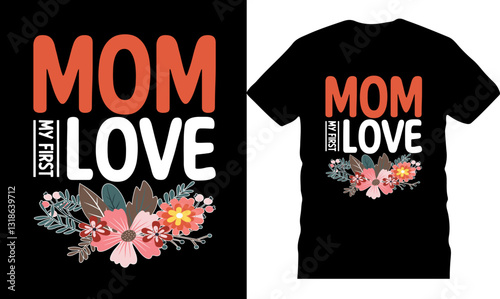 trendy mom typography t-shirt design