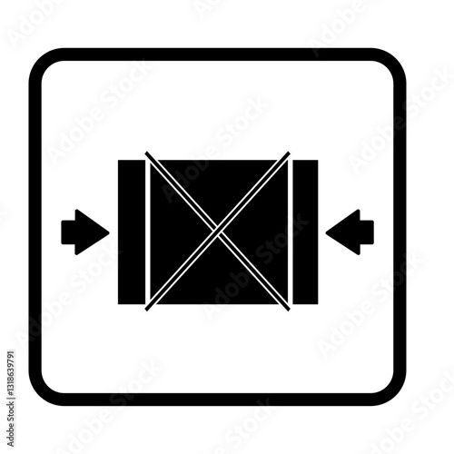 Packaging Symbols. Fragile signs set.