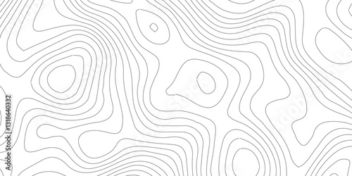 Topographic map patterns, topography line map,Topographic map and landscape terrain texture grid,Abstract geometric topographic contour map background.