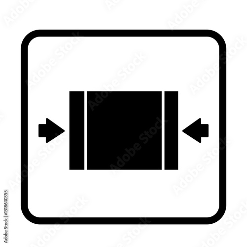 Packaging Symbols. Fragile signs set.