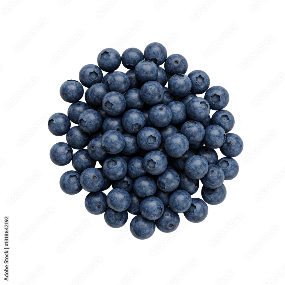 Fresh Blueberries Cluster – Isolated on White Background
Fresh Blueberries Cluster – Isolated on White Background