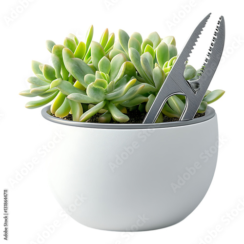 PNG Jelly Bean Plant with a Clip Against a Transparent Background for Botanical, Home Decor, or Gardening Design Projects photo