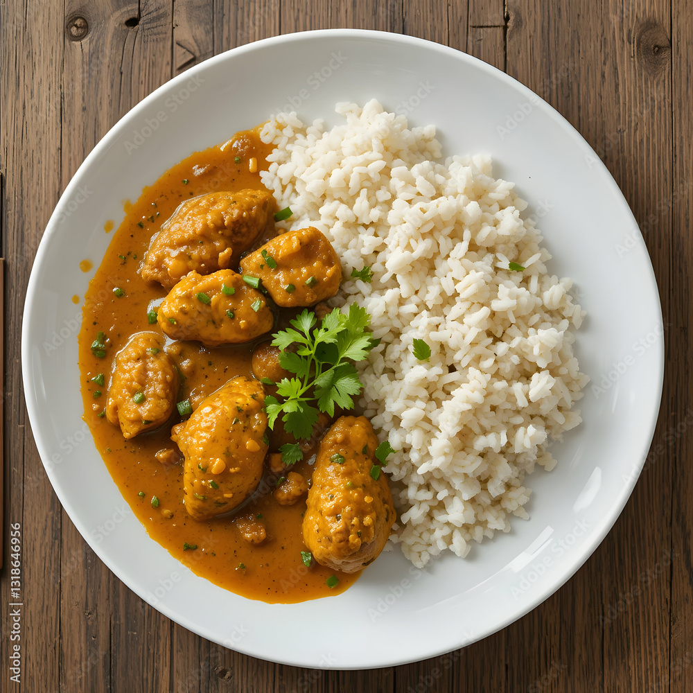 Creamy Chicken Curry with Rice Recipe Creamy Chicken Curry with Rice Recipe
