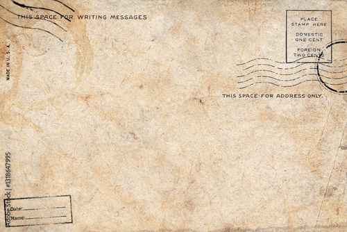 old vintage postcard