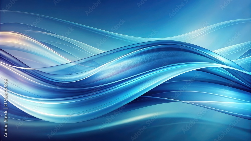 Abstract Blue Swirling Waves, A Digital Art Background with Smooth, Flowing Lines and Hues of Light Blue and White Abstract Blue Swirling Waves, A Digital Art Background with Smooth, Flowing Lines and Hues of Light Blue and White