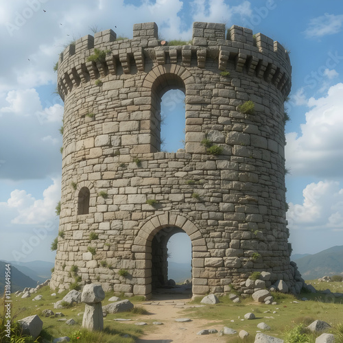 Stone Tower Ruin History Architecture  Landscape
