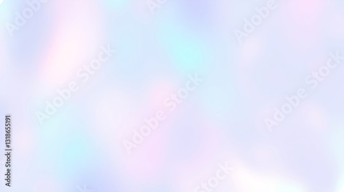 Iridescent colors background template. Adorable, cute features, charming, iridescent reflections