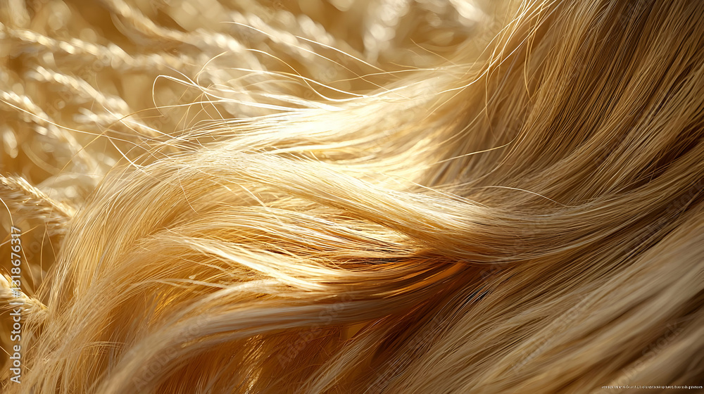Fototapeta premium Abstract Golden Hair Texture Background