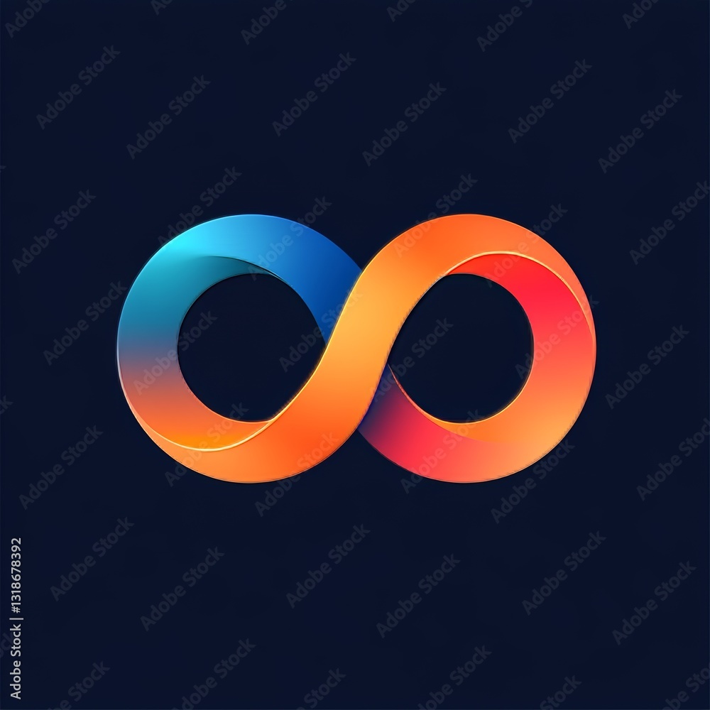 Infinity symbol. Vector illustration. Eps 10. Abstract background. Infinity symbol. Vector illustration. Eps 10. Abstract background.