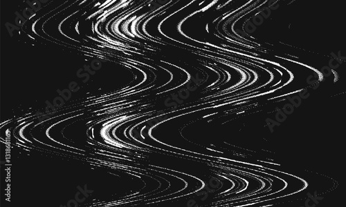 Glitch background. VHS grunge texture with noise effect and pixelation. Analog video digital errors. Retro pixel backdrop. Vector illustration.