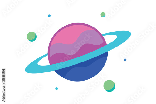 Galaxy travel vector illustration 