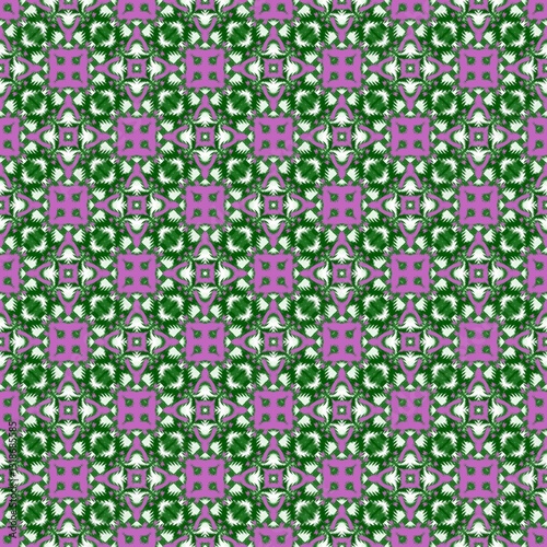 seamless fabrice abstract autumn fashion green and violet colors blossom beauty modern illustration 