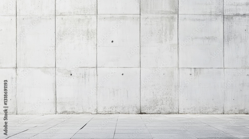 Clean, Modern Concrete Wall Texture