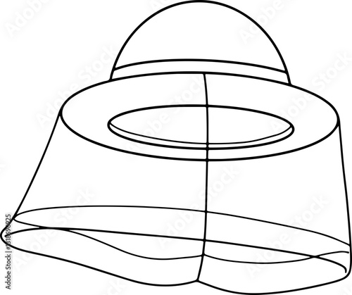 bee farm hat doodle cartoon