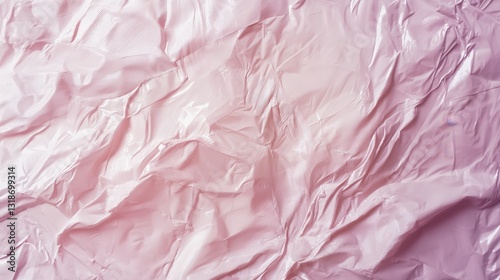 Wallpaper Mural This image shows a textured surface of crumpled pink plastic, creating an abstract and creative visual with soft lighting. Torontodigital.ca