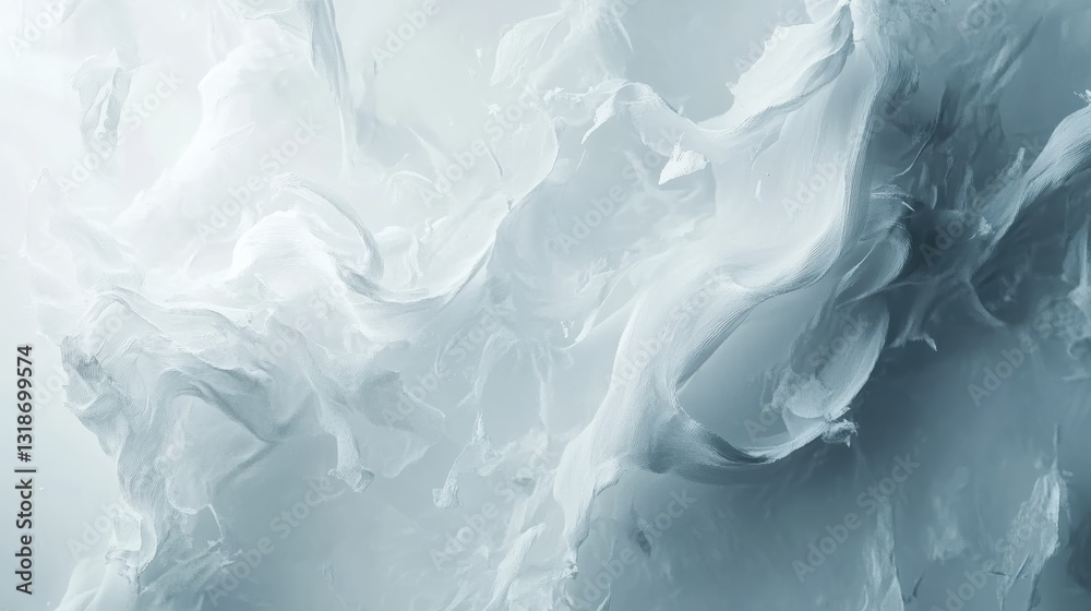 Obraz premium Abstract swirling grey and white shapes