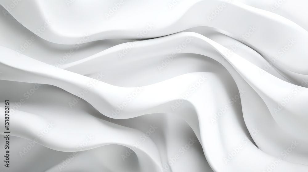 Abstract White Draped Fabric Abstract White Draped Fabric