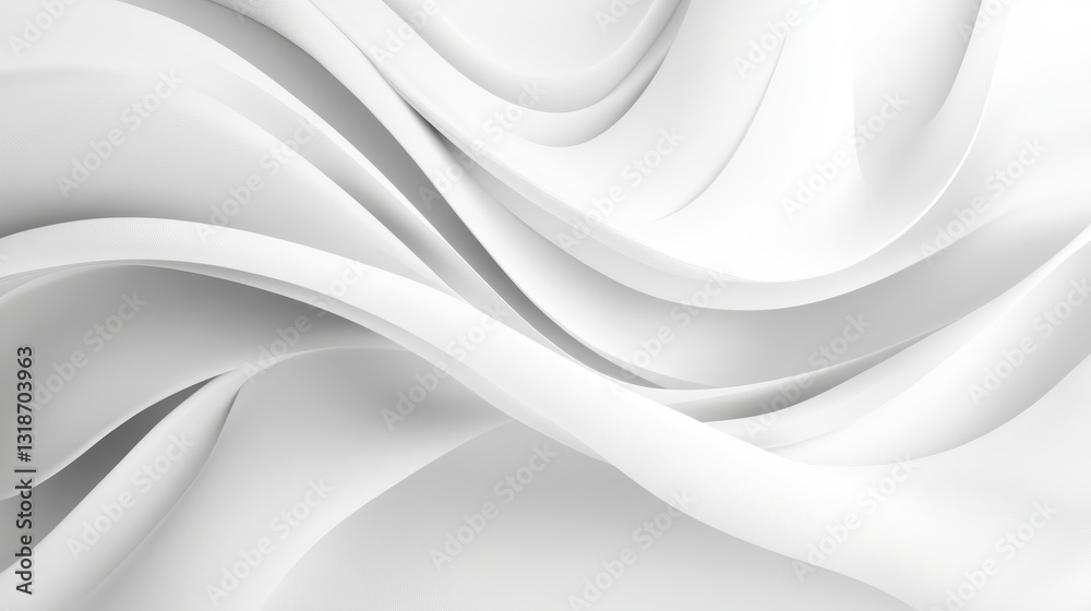 Abstract white curves, elegant design Abstract white curves, elegant design